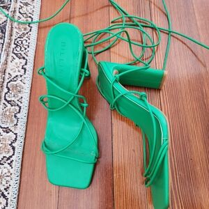 Billini Emerald Strappy Heels